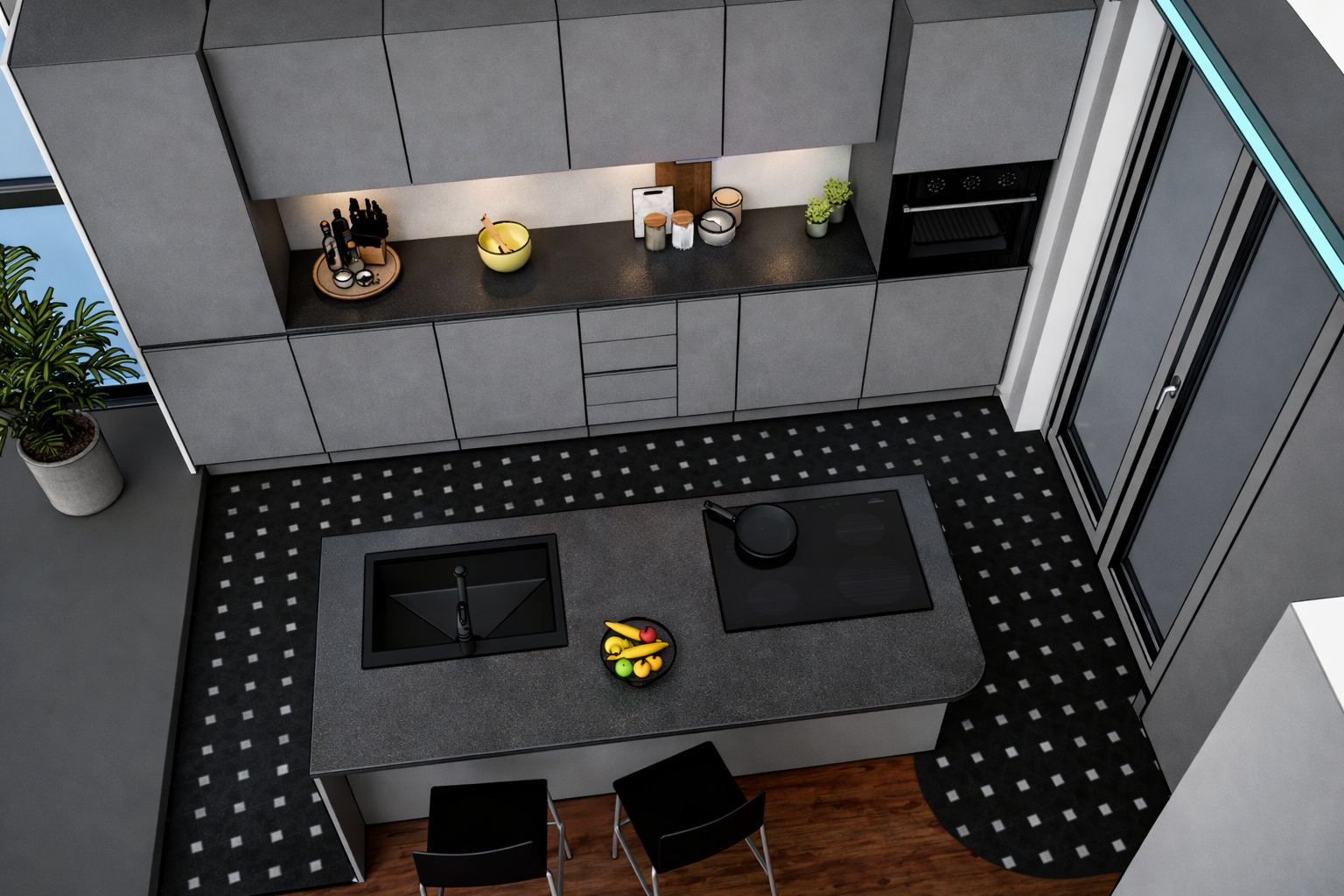 Loft Materico — Kitchen design