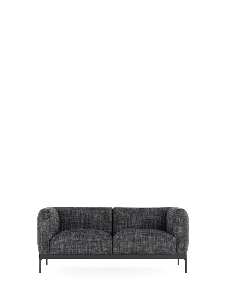 Asia Divano 2 posti Cotone Structure — Nero, packshot ufficiale