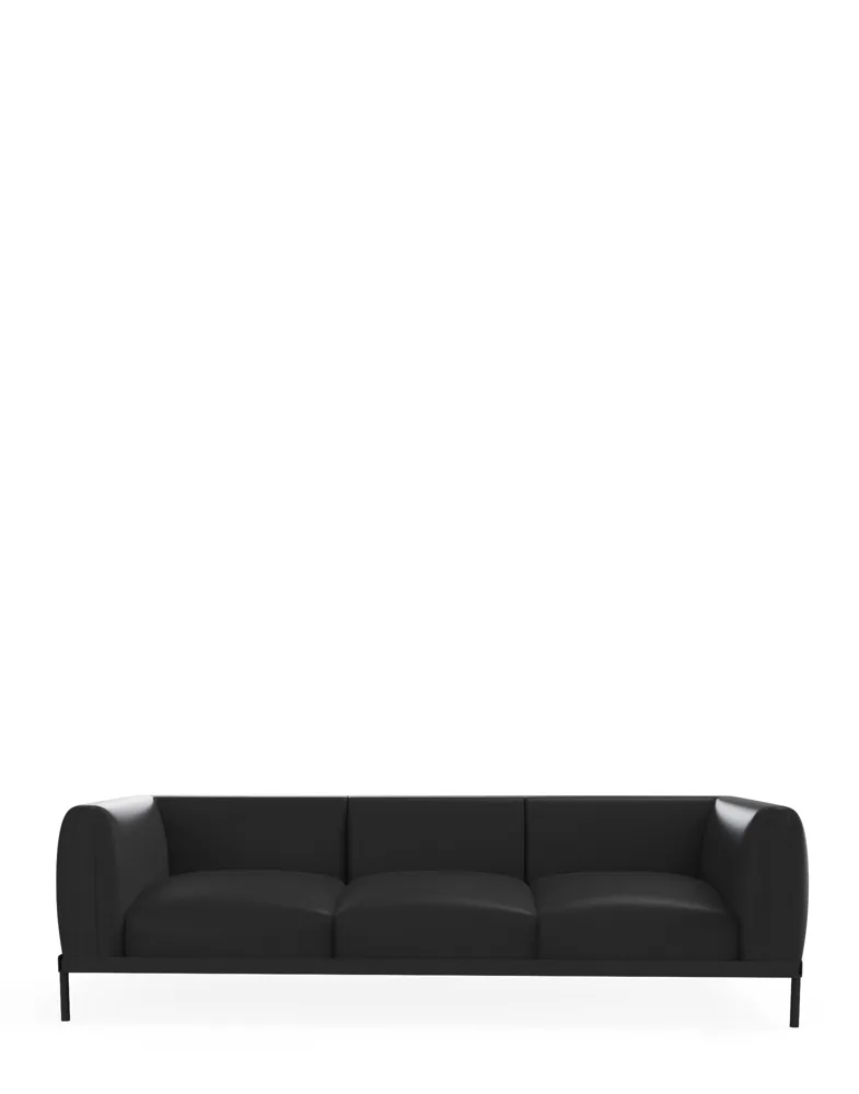 Asia Leather Divano 3 posti, packshot ufficiale su fondo neutro