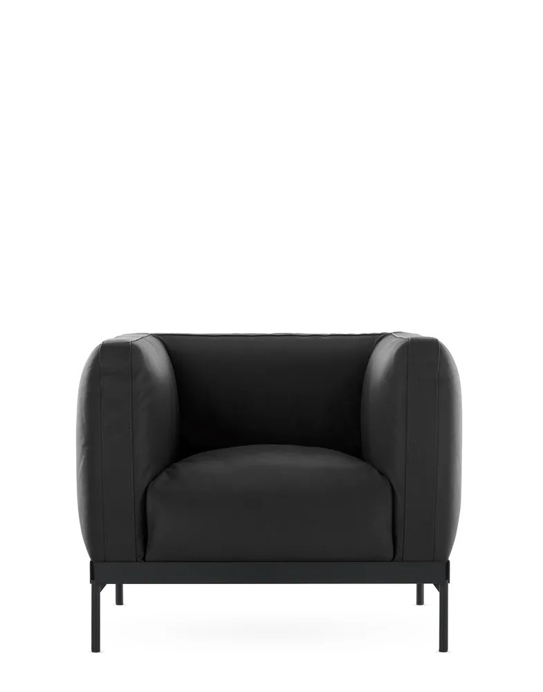 Asia Leather Poltrona, packshot ufficiale su fondo neutro