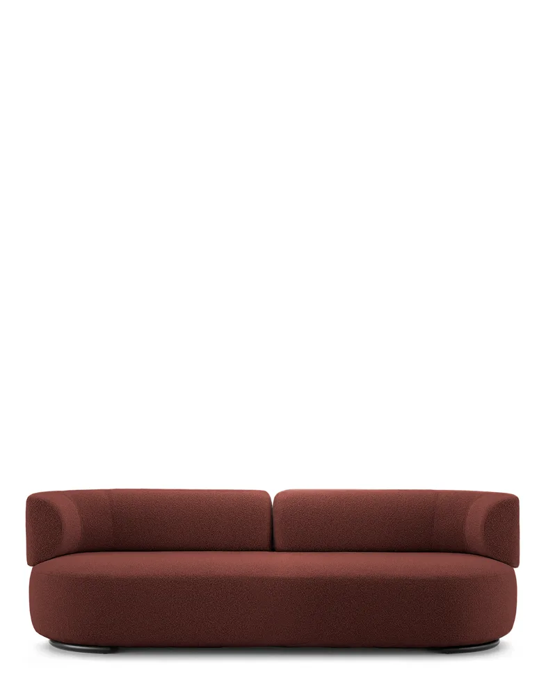 K-Waiting Divano Bouclé — Mattone, packshot ufficiale