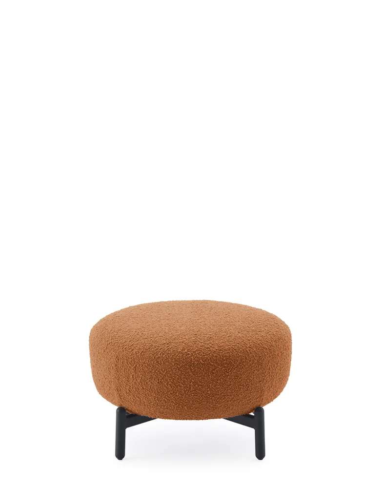 Lunam Pouf Curly — Arancio, packshot ufficiale