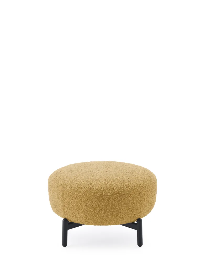 Lunam Pouf Curly — Giallo Acido, packshot ufficiale