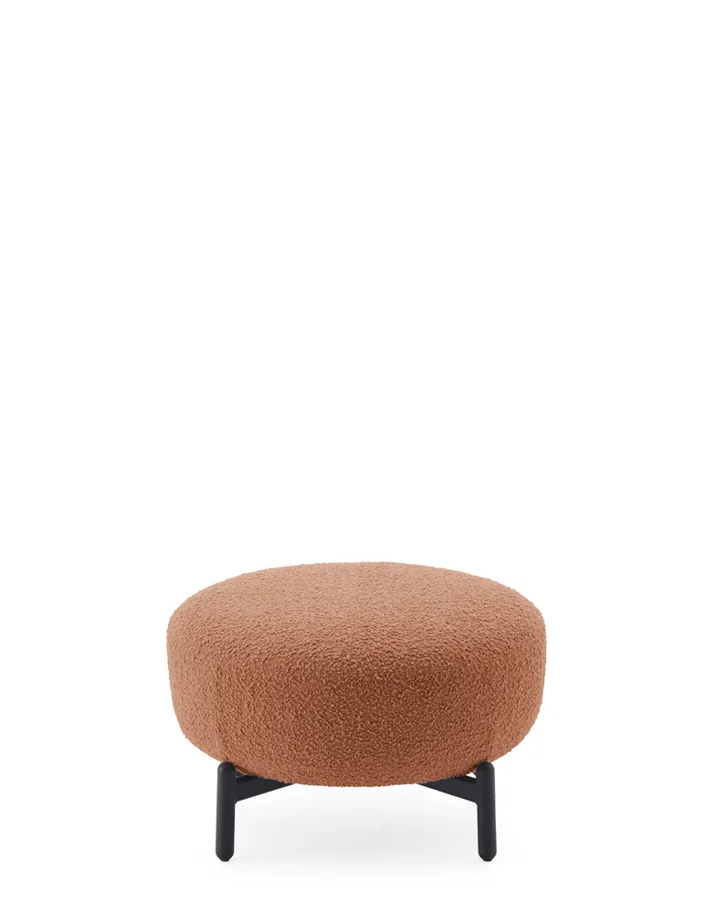 Lunam Pouf Curly, packshot ufficiale su fondo neutro